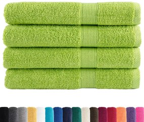 Toalhas premium SOLUND 4 pcs 100x200 cm 600 gsm verde maça