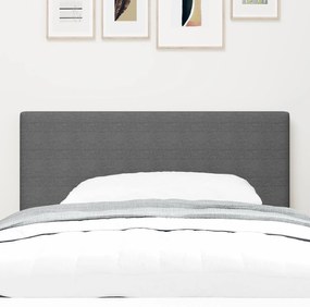 Cabeceira LED vidaXL Design Simples Cinza Claro 80 cm Tecido de Courís