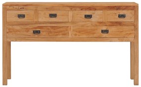 Aparador 125x30x75 cm madeira de teca maciça