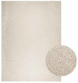 Tapete ZIZUR creme 240x340cm aspeto de juta interior e exterior