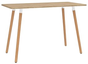 vidaXL Mesa de jantar 120x60x75 cm metal