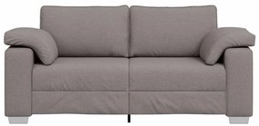 Sofá Loveseat em Taupe - Tecido de 140 cm