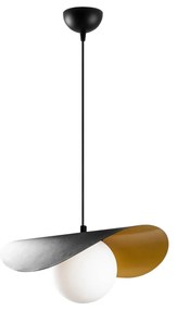 Candeeiro de Teto Vatoz – Preto e Branco – 32 x 38 cm