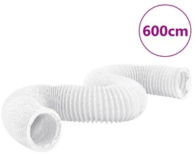 vidaXL Conduta de exaustão PVC 6 m Ø20 cm