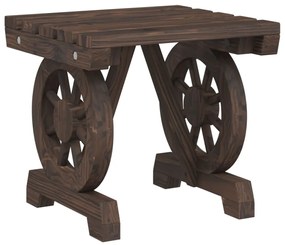 3 pcs conjunto lounge de jardim madeira de abeto maciça