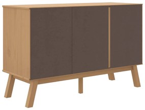 Aparador OLDEN 114x43x73,5 cm pinho maciço cinzento e castanho