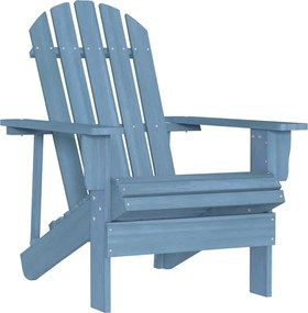 315875 vidaXL Cadeira Adirondack para jardim abeto maciço azul