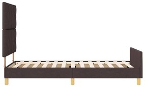 Cama vidaXL Castanho Escuro 90x200 cm em Tecido