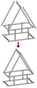 Suporte para lenha 50x25x60 cm aço laminado a frio antracite