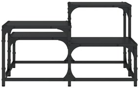 Mesa de centro 68x68x40 cm derivados de madeira preto