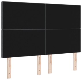 Cabeceira vidaXL Design Simples Cinza Escuro 140 cm Tecido de Corduroy