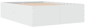 Estrutura de cama 120x190 cm derivados de madeira branco