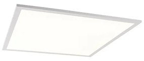 Candeeiro de teto branco com LED e dimmer com controlo remoto - Liv Moderno
