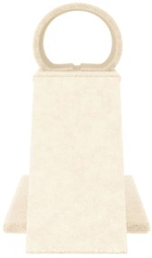 Postes arranhadores p/ gatos c/ túnel e escada 55,5 cm creme