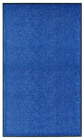 323443 vidaXL Tapete de porta lavável 90x150 cm azul