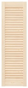 Portas de armário 2 pcs com design de persiana pinho maciço