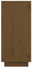 Aparador 60x34x75 cm madeira de pinho maciça castanho mel