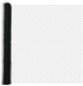 Cerca Hexagonal vidaXL Verde 1,6x10 m Aço