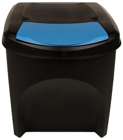 Caixotes do lixo empilháveis 3 pcs 75 L antracite
