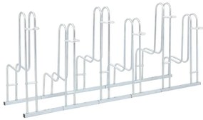 Suporte independente para 6 bicicletas aço galvanizado