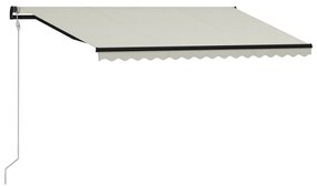 Toldo retrátil automático 400x300 cm cor creme