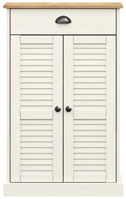 Sapateira VIGO 60x35x96 cm madeira de pinho maciça branco