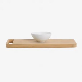 Conjunto De Móvel De Casa De Banho 110x45 Cm Suspenso Em Madeira De Teca Neill Madeira De Teca Clara & Cerâmica Branca Redonda Ø30 Cm Calgari - Sklum