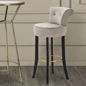 BANCO DE BAR LUXY 46X48X96 CM CINZENTO