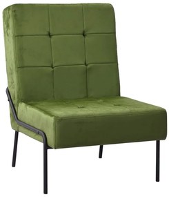 325773 vidaXL Cadeira de descanso 65x79x87 cm veludo verde-claro