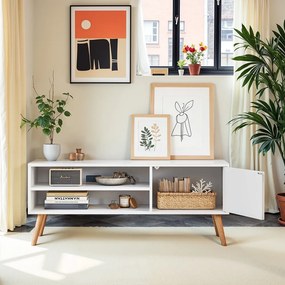 Móvel de TV baixo 120 x 40 x 49 cm branco