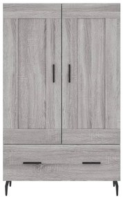 Armário alto derivados de madeira 69,5x31x115cm cinza sonoma