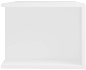 Móvel de TV com luzes LED 90x39x30 cm branco