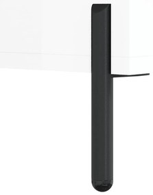 Secretária 140x50x75 cm derivados de madeira branco brilhante