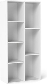 Estante sala, escritório com 7 cubos 49,5 cm x 23 cm x 106 cm vertical ou horizontal Branco