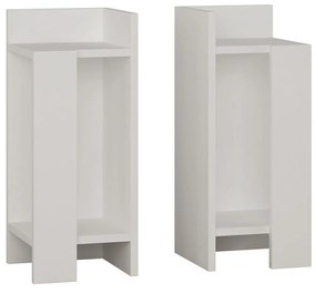 Mesa de Cabeceira Elos – Branco – 25x60x27 cm (2 Peças)