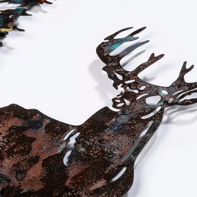 Acessório Decorativo de Parede Deer – Multicolor – 65 x 79 cm