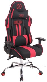 Cadeira Gaming Limit XM em tecido preto/vermelho