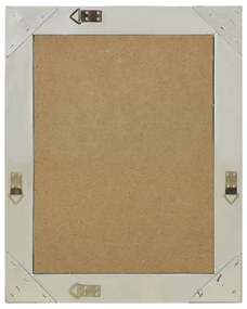 Espelho de parede estilo barroco 50x60 cm prateado