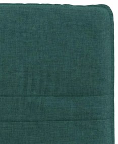 Cadeiras de jantar 2 pcs tecido verde-escuro
