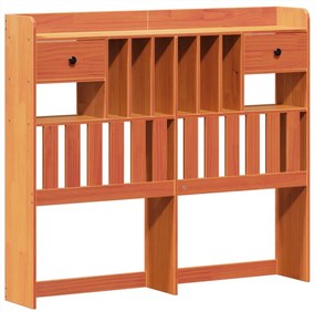 Cama com estante sem colchão 135x190 cm pinho maciço