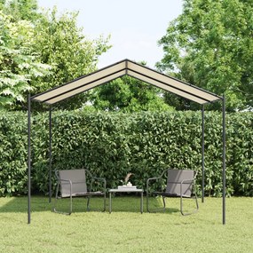 vidaXL Tenda com toldo 3x3 m aço e tecido bege