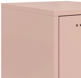 Aparador alto 36x39x123 cm aço rosa