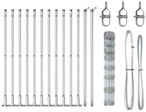 Cerca de Campo 1x25 m Aço Galvanizado