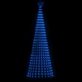 Iluminação p/ árvore de Natal cone 688 luzes LED 300 cm azul