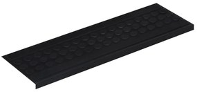 Tapetes para degraus de escada 10 pcs 25x75 cm borracha