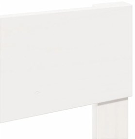 Cama sem colchão 90x200 cm madeira de pinho maciça branco