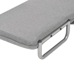 Poltrona/Cama Giratória em Tecido - Cinzento-Claro - Design Moderno