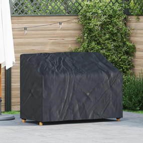 vidaXL Capa para banco de jardim Preto 134 x 70 x 65 / 94 cm Tecido 600D