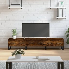 vidaXL Móvel de TV 150x36x30 cm derivados de madeira carvalho fumado