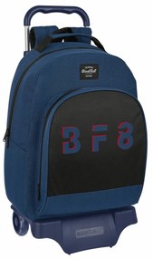 Mochila Escolar com Rodas BlackFit8 Urban Preto Azul Marinho (32 X 42 X 15 cm)